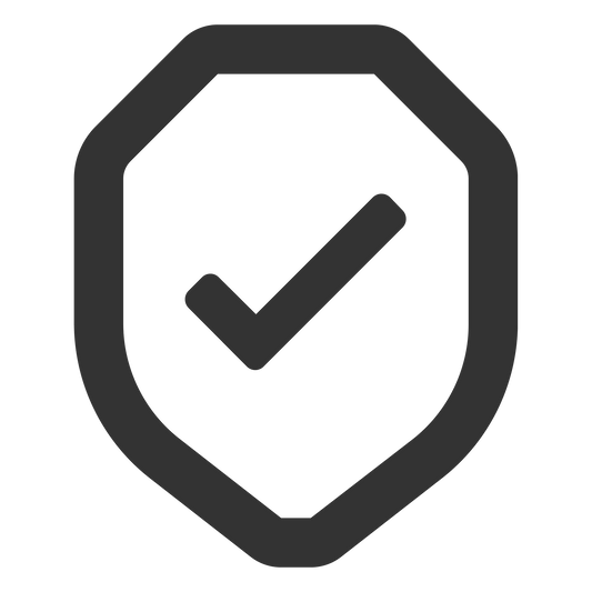 EXTENDED WARRANTY- Checkmark inside of shield outline