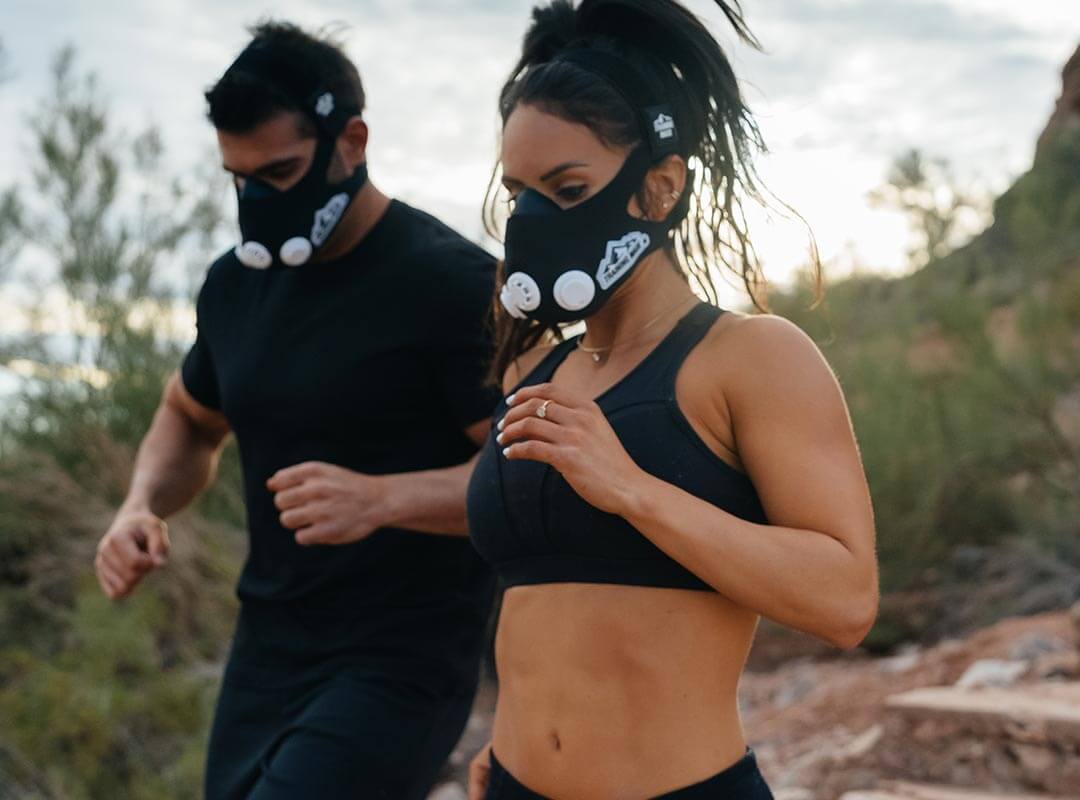 Altitude Training Mask Cardio Breathing Respiratory Strength Trainer 24  Oxygen Deprivation Levels Oxygen Barrier Workout Mask