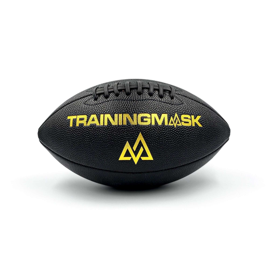 TrainingMask Youth Football -Black and gold front view