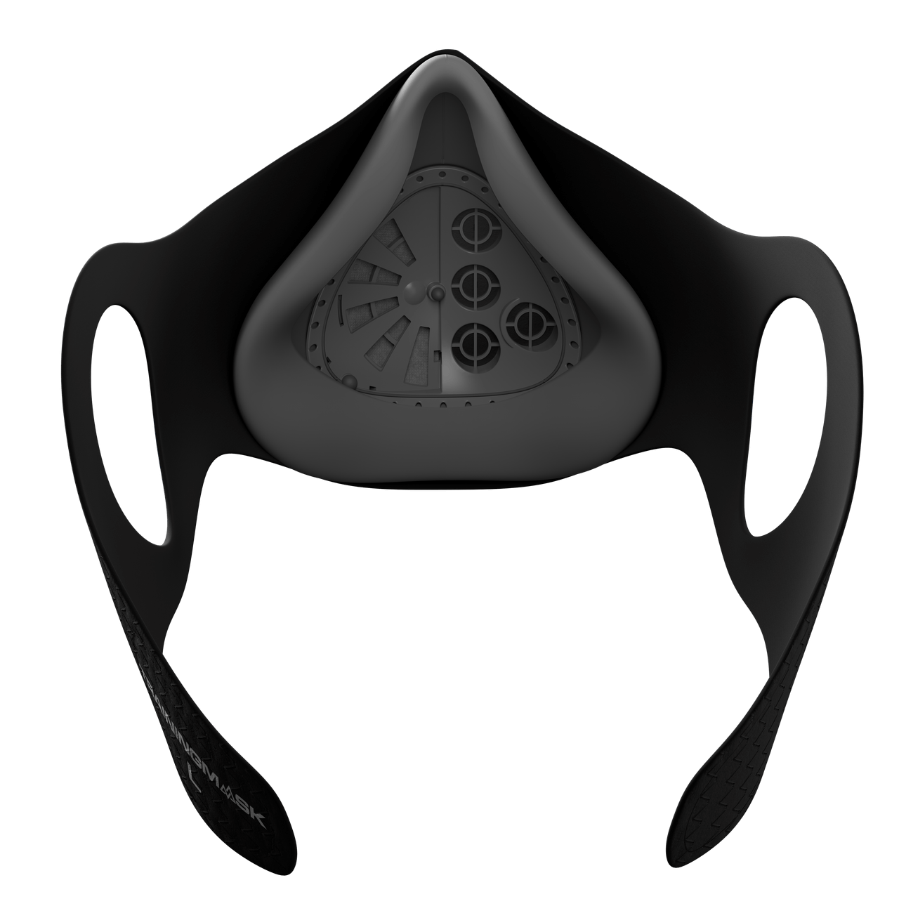 Training Mask Vent black front clip - Rear View